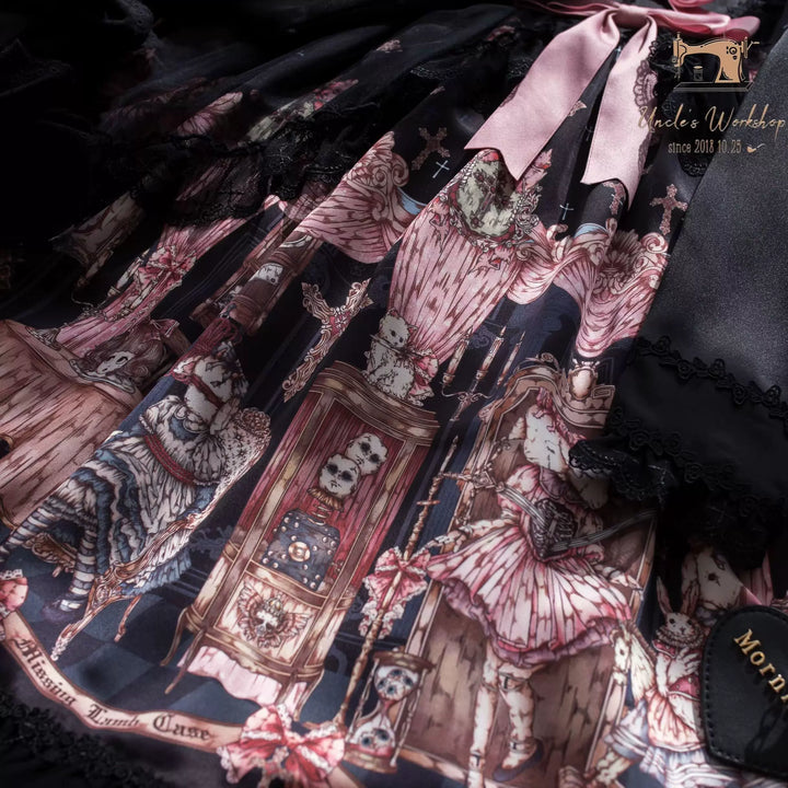 Uncle Wall Original~Missing Lamb Case~Gothic Lolita Dress Set with Sheep Prints 42971:759749