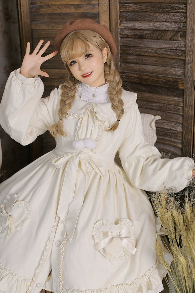 Dawn and Morning~Winter Lolita Coat Lovely Lolita Wool Coat Dress   