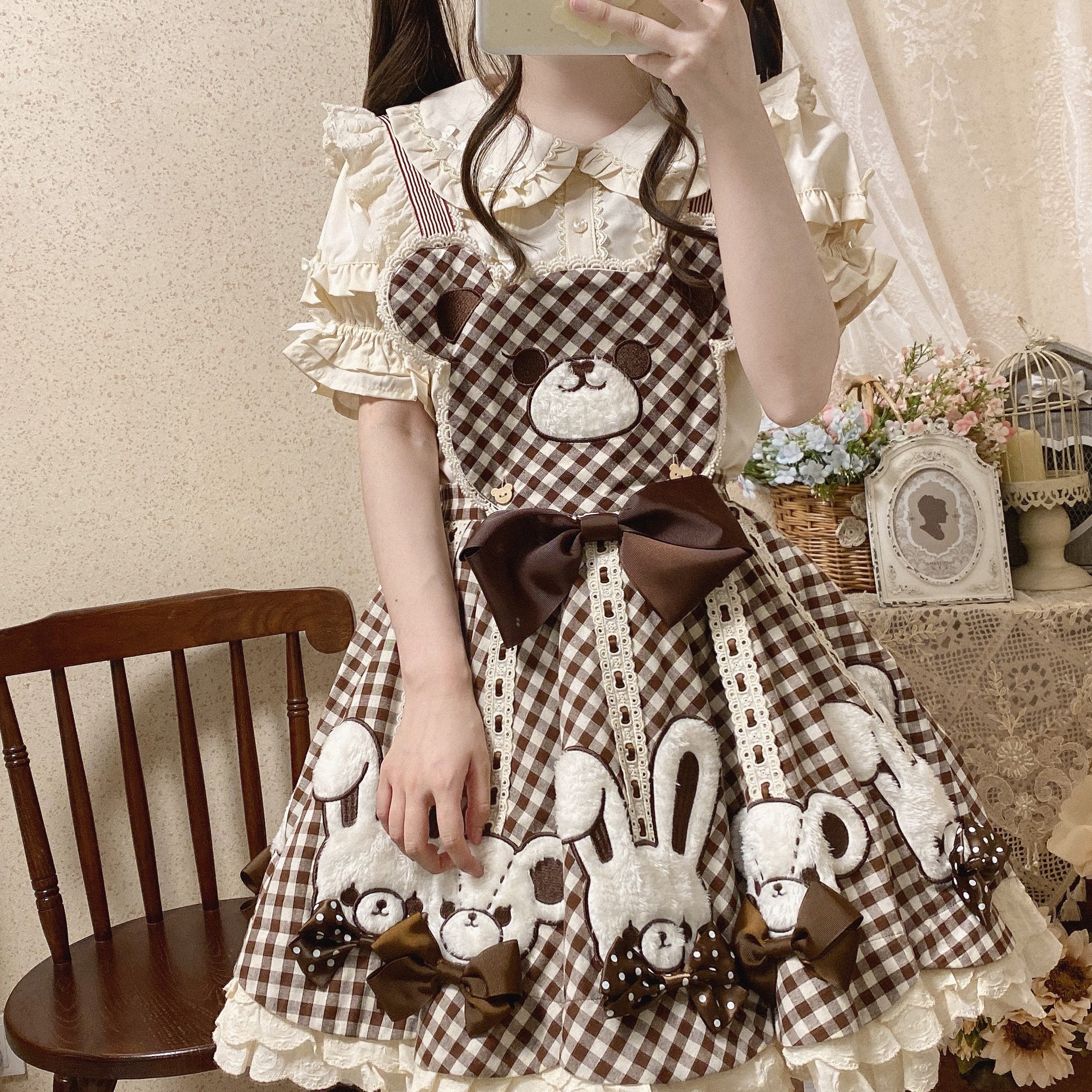 MIST - Creamy Condensed Milk - Kawaii Lolita Shirt Soft Girl Short-sleeved 9914:192330