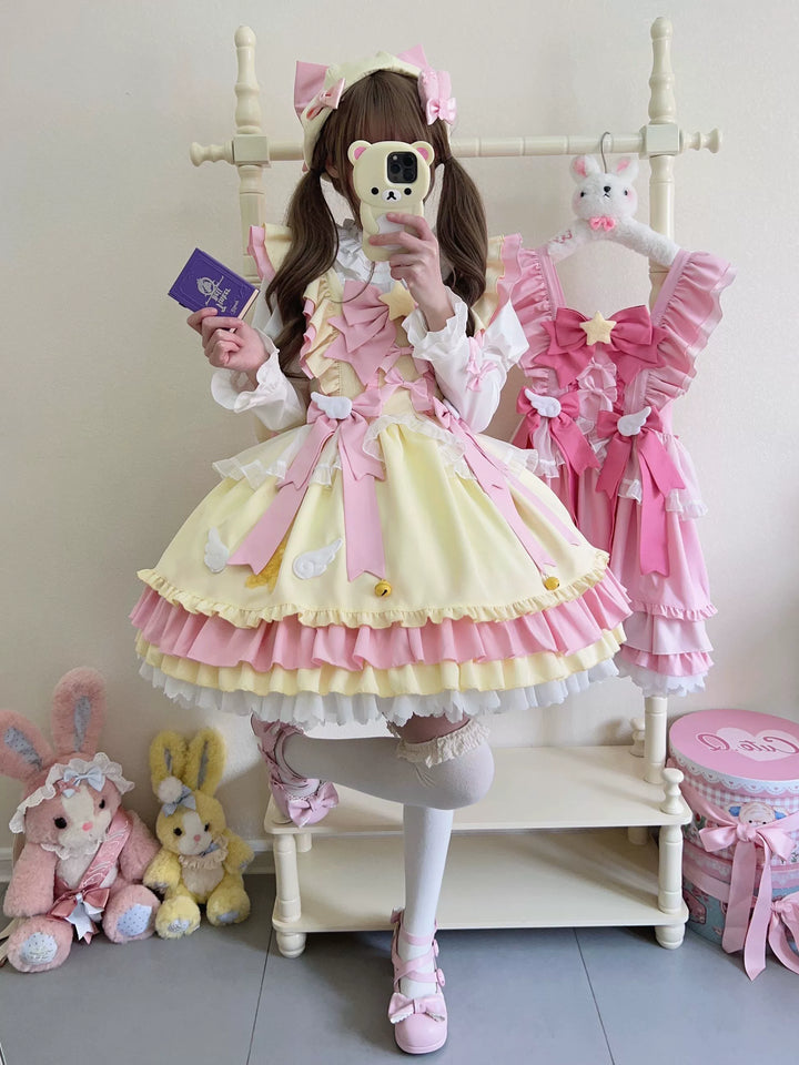 Sugar Girl~Little Star Wing~Sweet Lolita JSK Summer Lolita Dress   