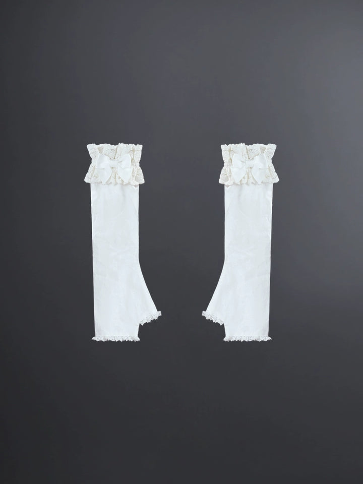 To Alice~Dear dolls~Old School Lolita Three-Tiered Suspender Dress Set S White cuffs 