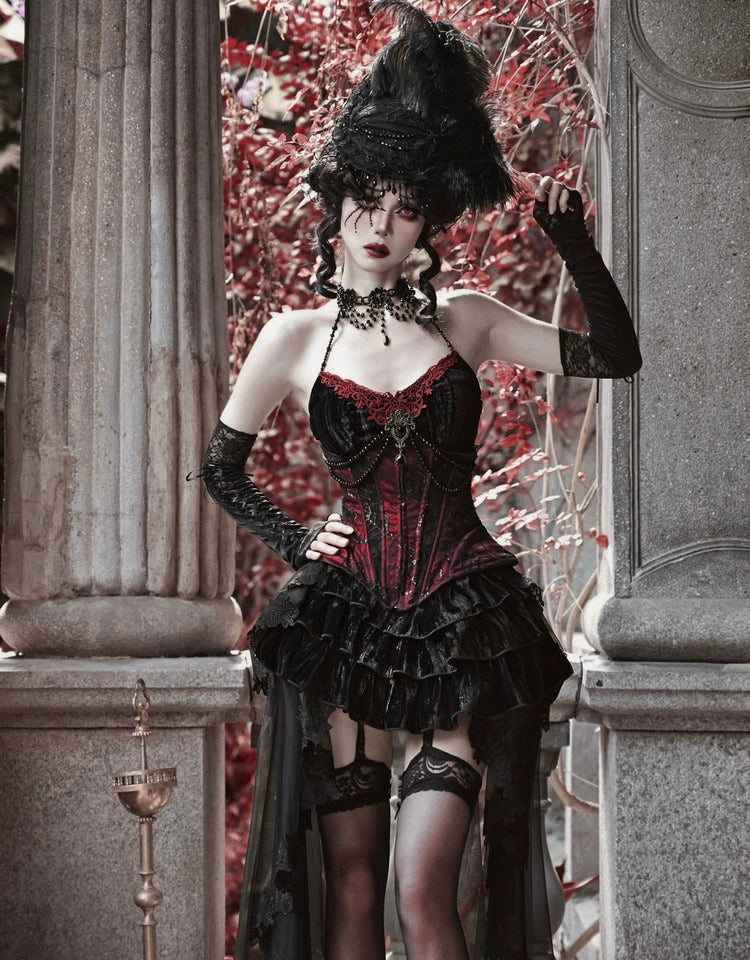 Blood Supply - Duchess - Velvet Gothic Lolita Dress, Corset & Skirt