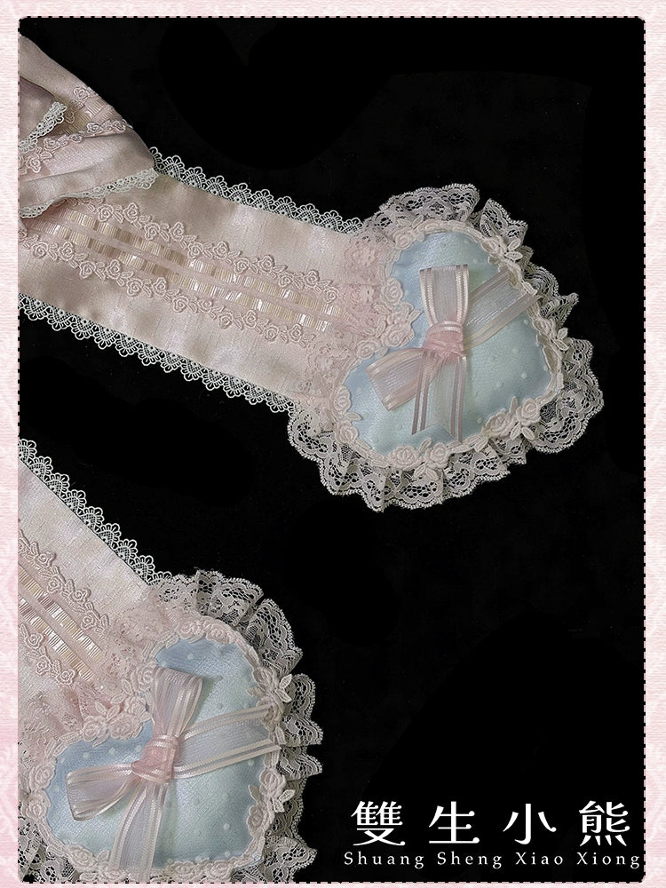 Shuang Sheng Xiao Xiong - Heart of Love - Lace Sweet Lolita Accessory Set 44308:803681