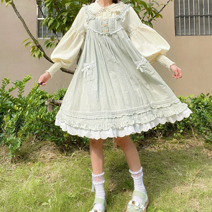 DMFS Lolita~Classic Lolita Blouse Mutton Sleeves Lolita Shirt