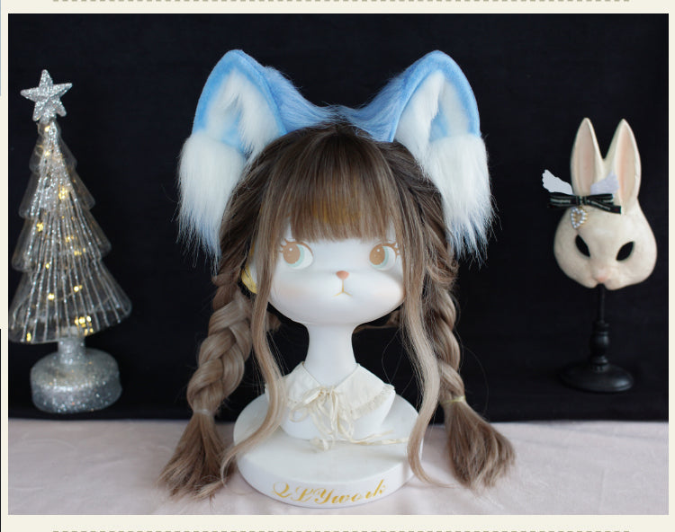 Meow Three Times~Sweet Lolita Accessory Cat Ear Headband   
