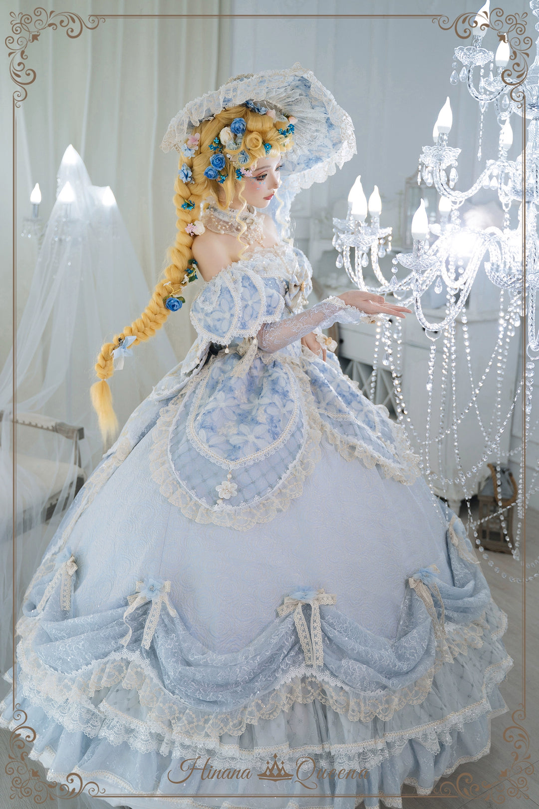 Hinana Queena~With Belle~Bridal Wedding Lolita OP Dress Available for Custom Size 41978:721550