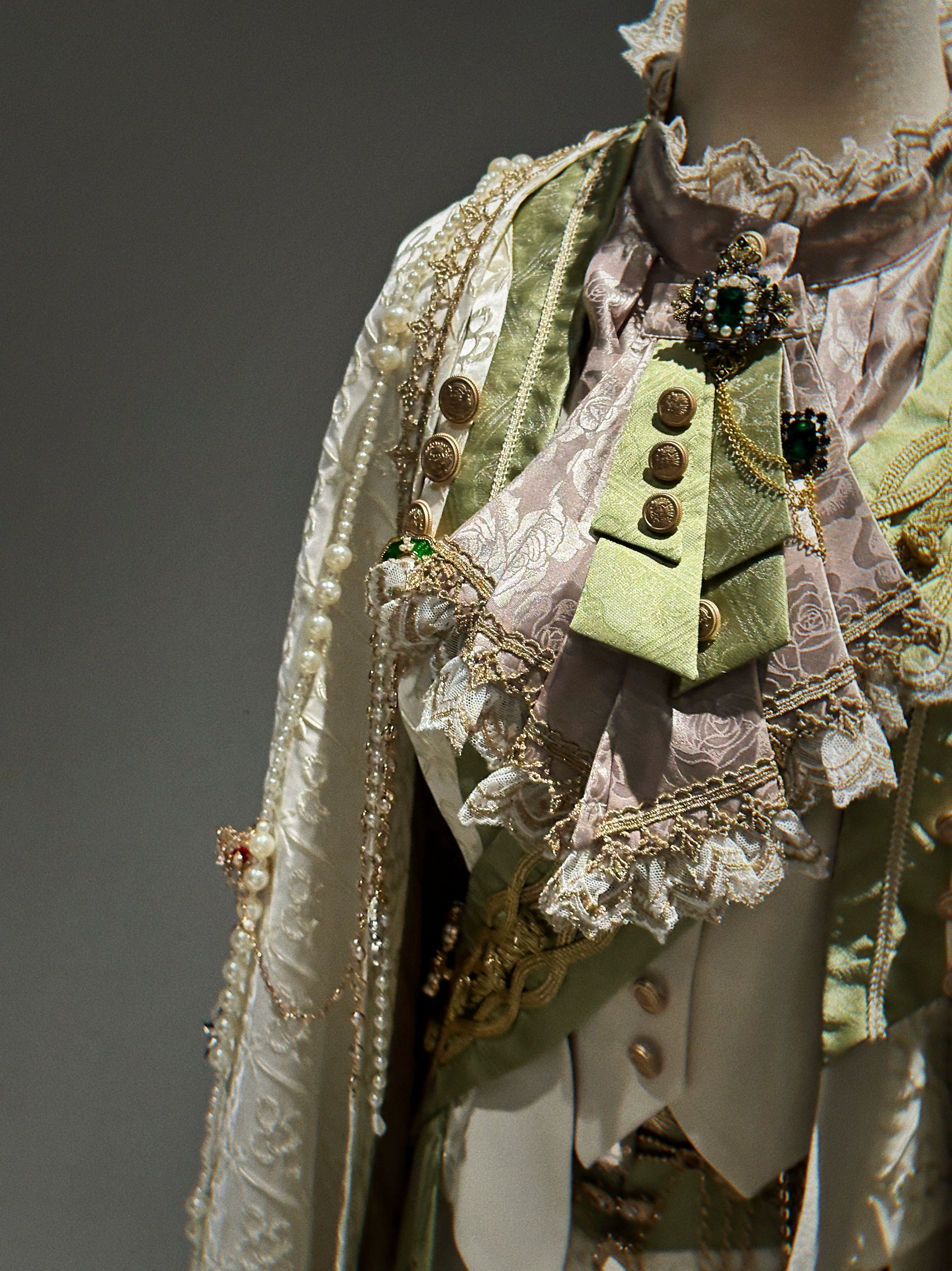 Narsesus - Ouji Lolita Pants Suit Retro European Prince Cape Shirt Vest