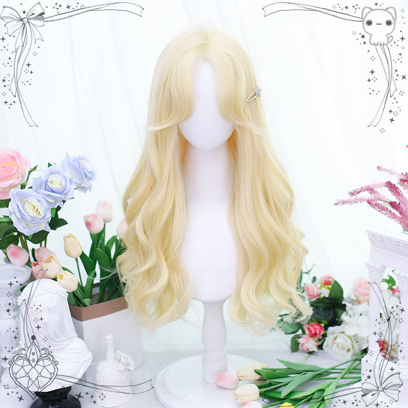 Dalao Home~Crescent~Platinum Natural Lolita Long Curly Wig   