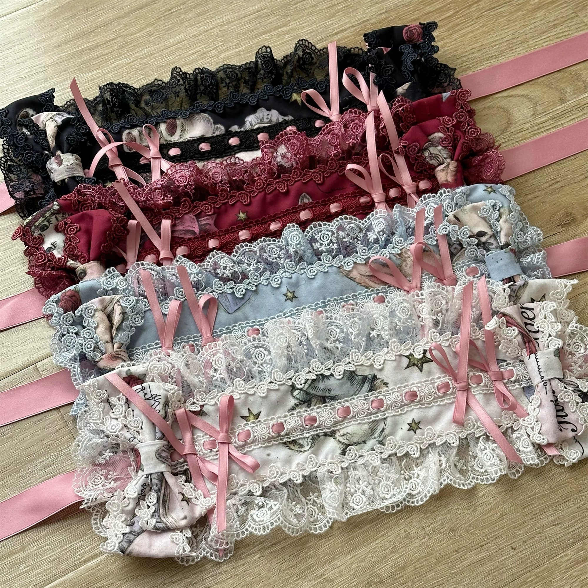 Babyblue~Vintage Lolita Bonnet Hair Band Kawaii Headdress 33578:429720