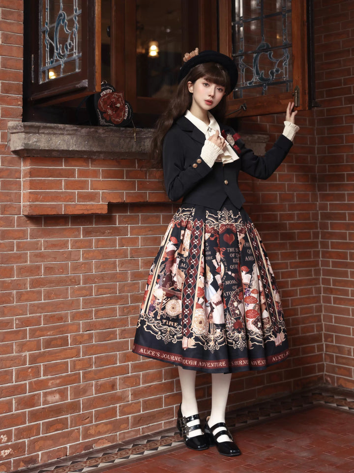 Alice in Wonderland~Holy Night Alice~Classic Lolita Dress Preppy Style Bust-supporting JSK 40466:663776