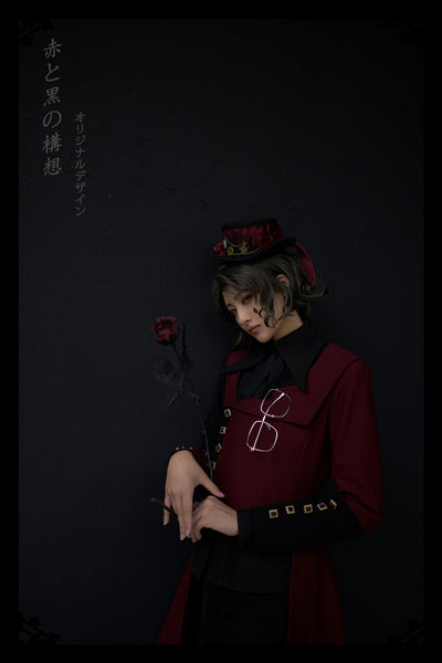Princess Chronicles~Red and Black~Retro Ouji Lolita Handsome Black Pants   