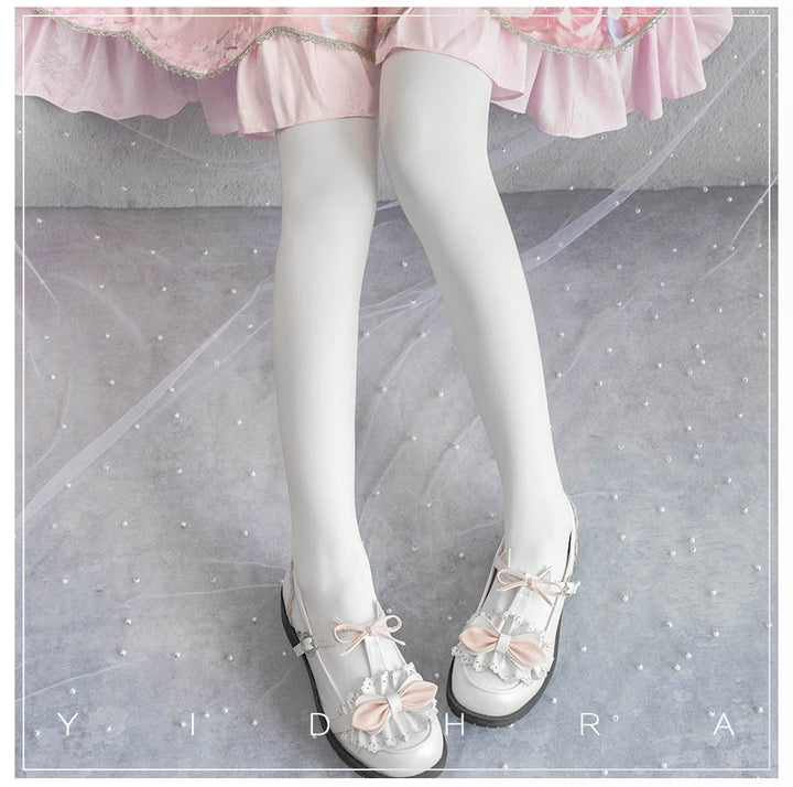 Yidhra~120D Daily Lolita Solid Color Velvet Spring Leggings   