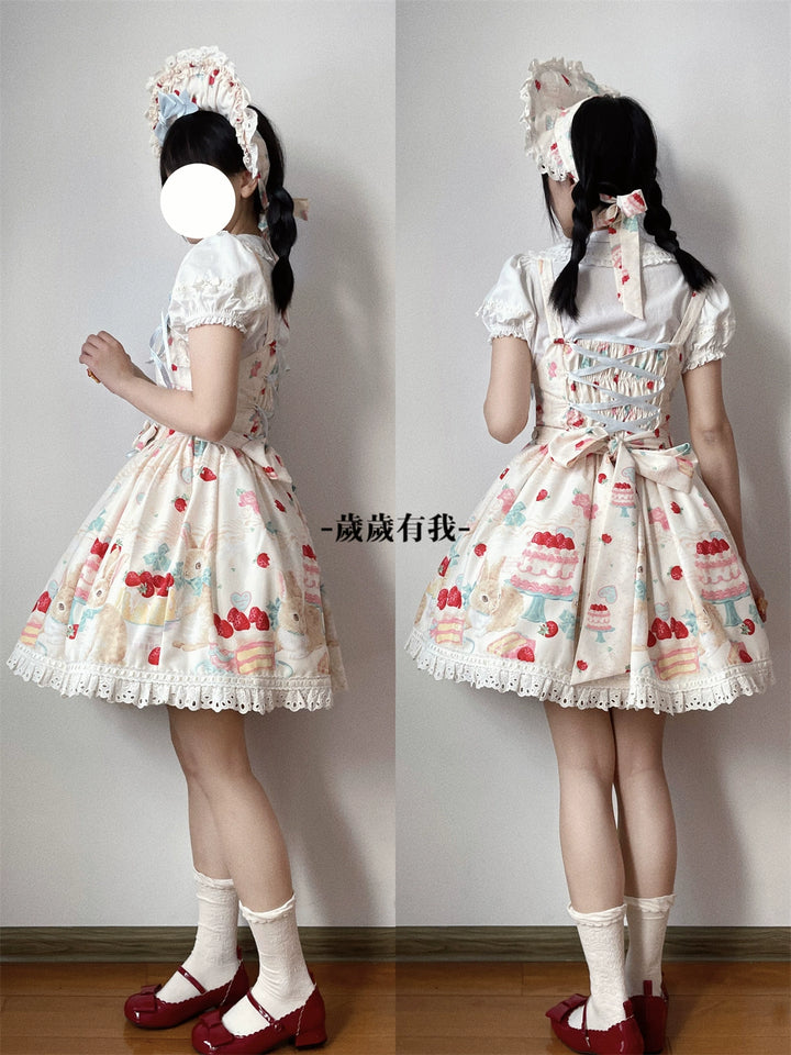 Dark Star Island~Honey Bunny Cake~Sweet Lolita JSK/OP/Strap SK/Shirt 39864:638894