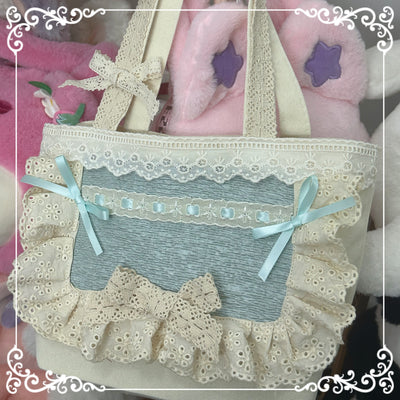 Chestnut Lolita~Daily Lolita Cloth Handbags mint green cloth bag  