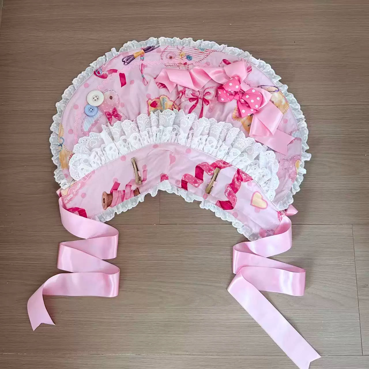 Little Bunny Tag - Sweet Lolita Bunny Printed OP & Salopette, Detachable Apron 45718:859502
