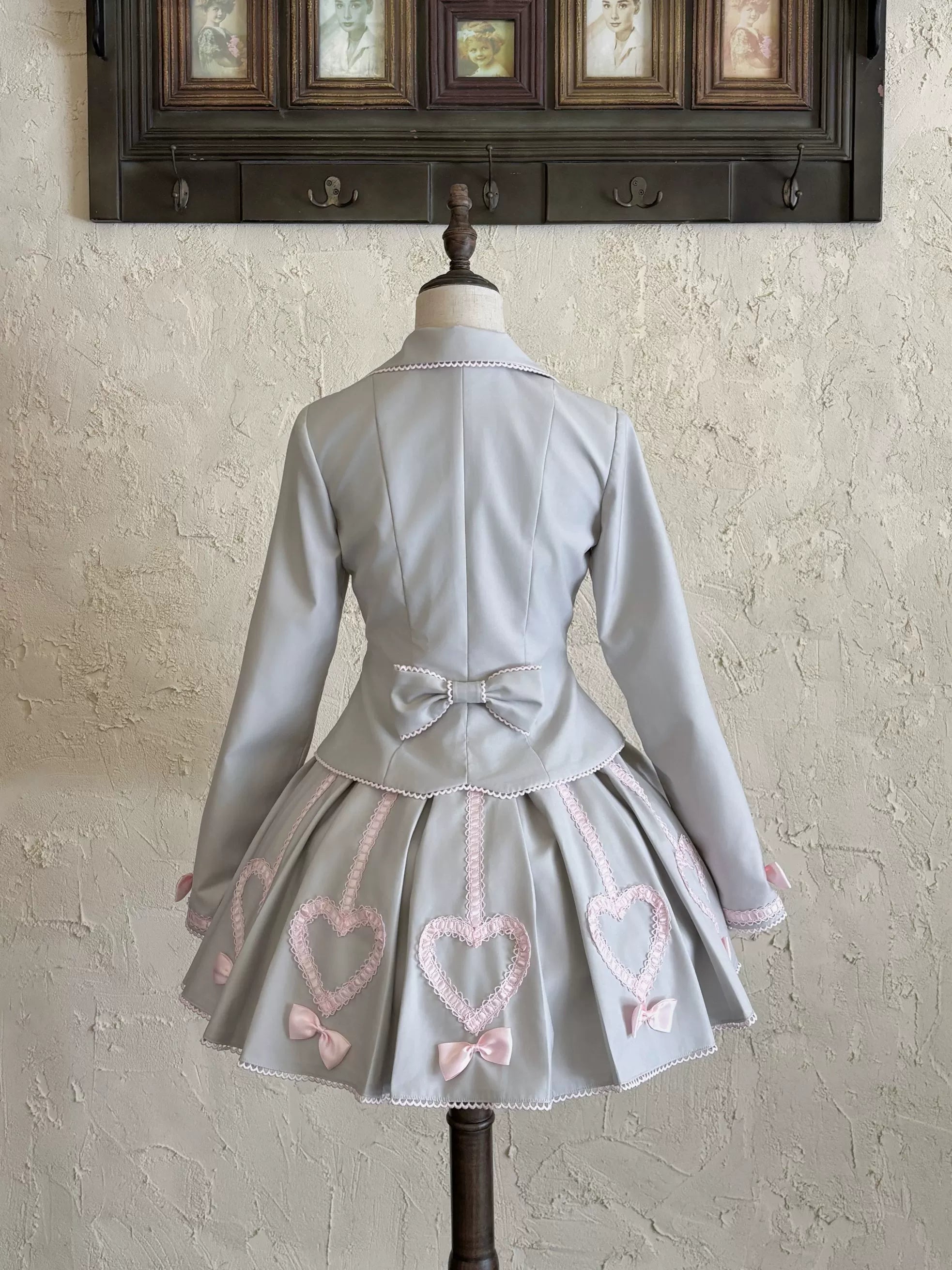 Promise After Class - Old School Lolita Fitted Blazer & Pleated Skirt Set