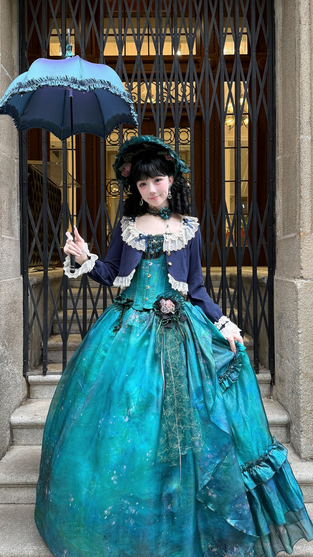 Unideer~Prelude~Elegant Lolita Bolero Jacket with Lace Ruffle Frill