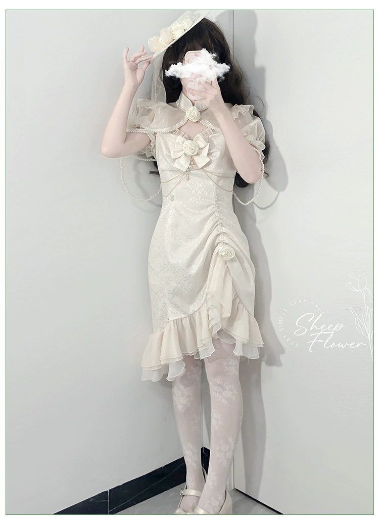 (BFM)Melonshow~Chinese Style Lolita Dress~Camellia 2.0 Cheongsam Mermaid JSK 31826:371522