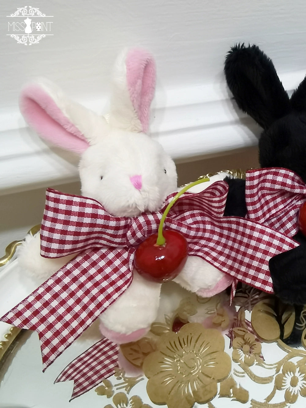 Miss Point~Forest Berry Bunny~Classic Lolita Accessory Cute Rabbit BNT KC and Brooch