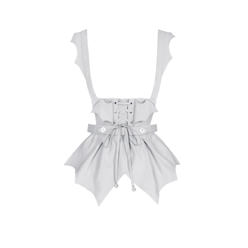 With PUJI - Night Talk - Gothic Lolita Skirt Dress Set, Batwing-shaped Accents 44188:797664