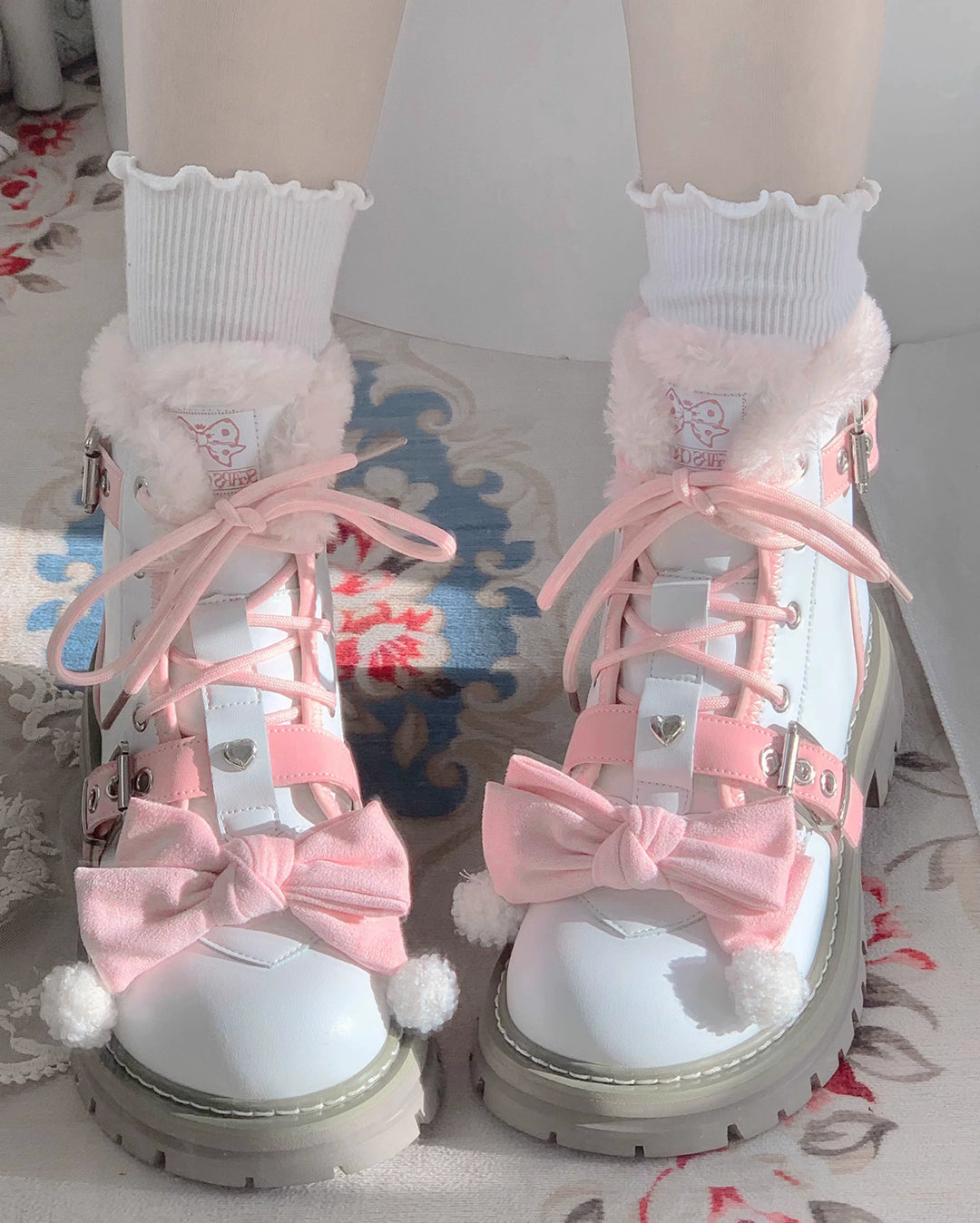 StarsCrwon~Sweet Lolita Shoes Winter Lolita Martin Boots