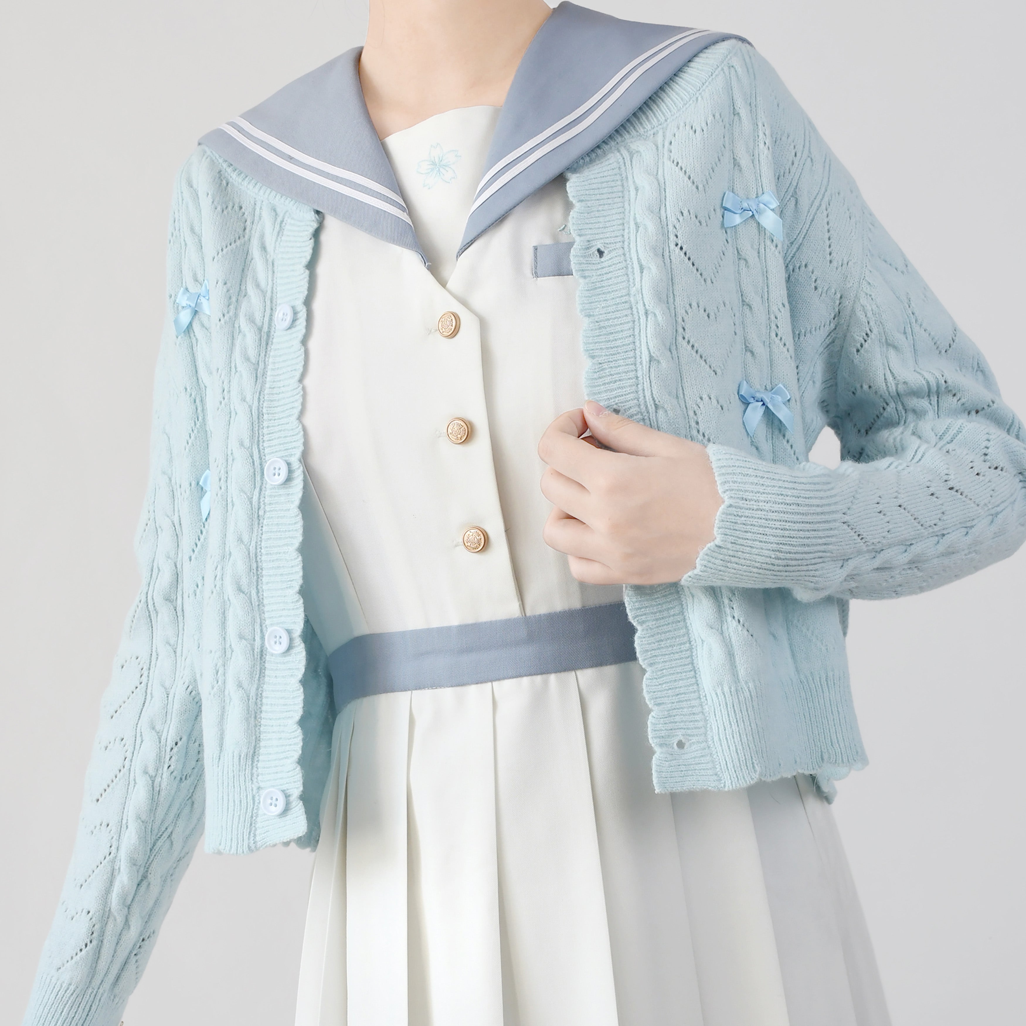 MIST - Hollow Out Long Sleeve Lolita Cardigan Multicolors