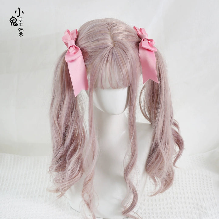 Xiaogui~Kawaii J-fashion Lolita Bow Clip rose pink- 1 pair  