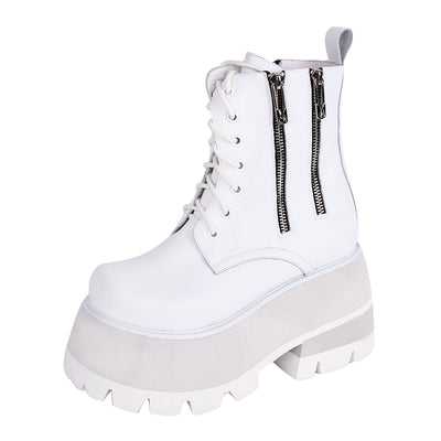 Pupujia~Punk Lolita High Heel Platform Shoes Customized 34 white 10CM 