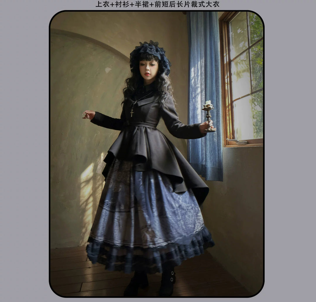 Susin Lolita~Star Disk~Gothic Lolita Dress Elegant OP Dress and Coat