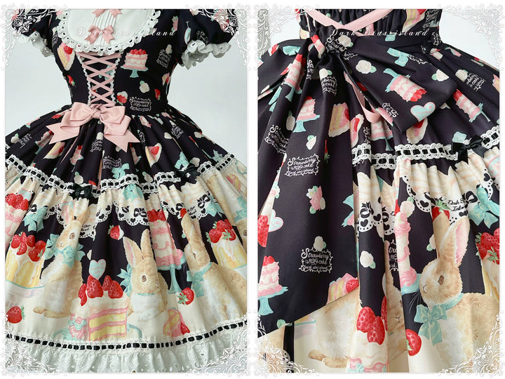 Dark Star Island~Honey Bunny Cake~Sweet Lolita JSK/OP/Strap SK/Shirt   