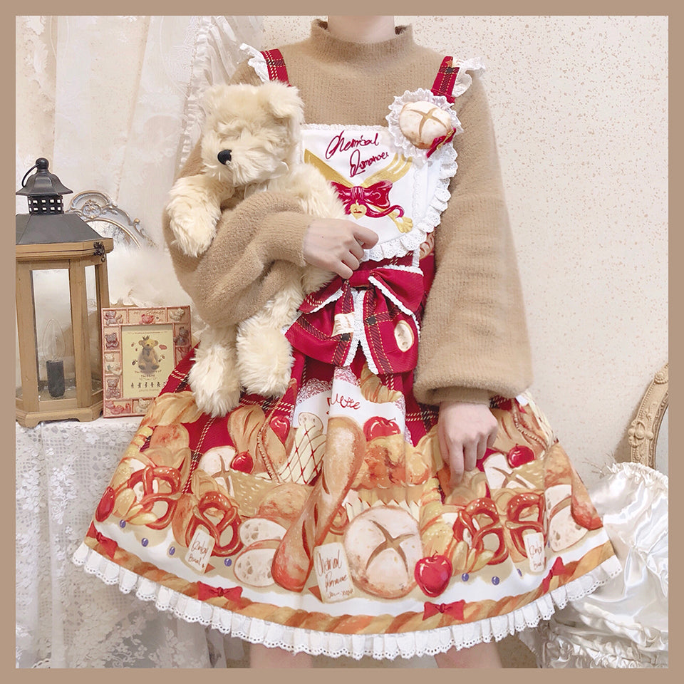 Chemical Romance~Bread New Out of the Oven~Elegant Lolita Salopette Dress   