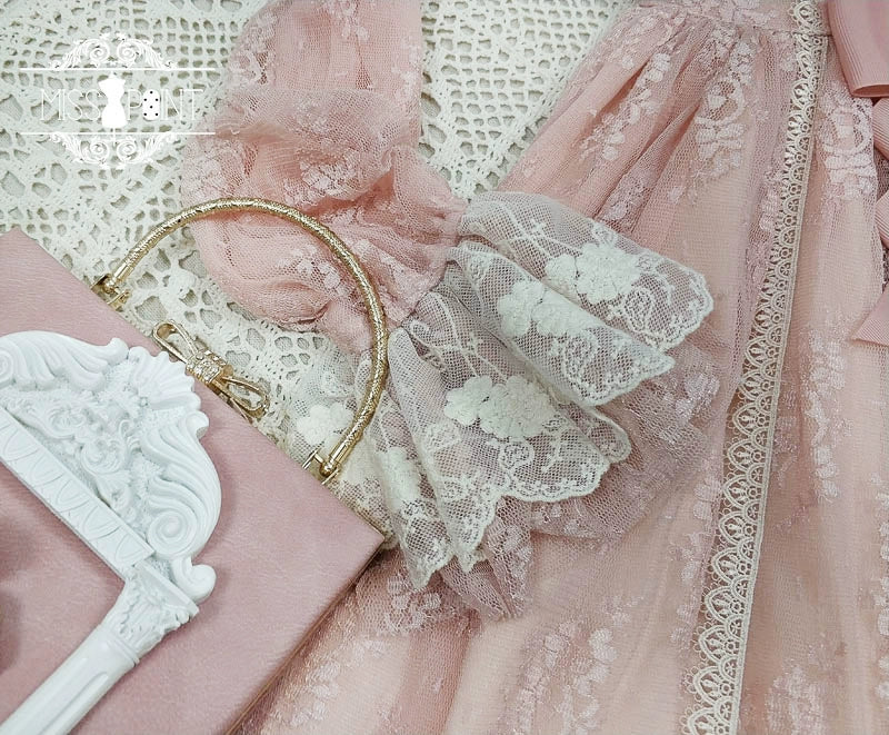Miss Point~Dawn Girl~Reto Elegant lolita OP Dress Lace Long Sleeve 32768:392956