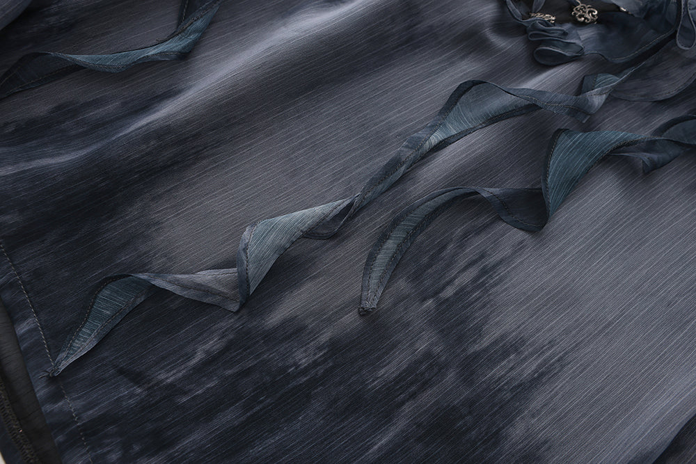 Immortal Thorn~Eternal Treasure Voyage~Pirate Style Ouji Lolita Blouse With V-Neck 42743:751702