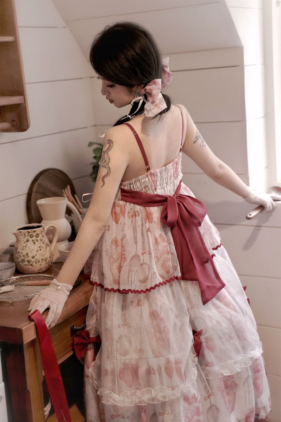 Babyblue~Strawberry Box~Sweet Lolita JSK With Strawberry Print 42972:760707