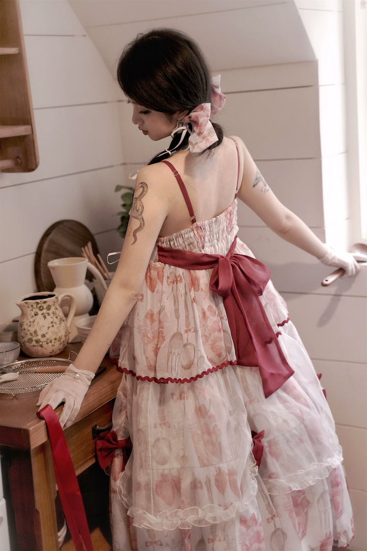 Babyblue~Strawberry Box~Sweet Lolita JSK With Strawberry Print 42972:760707