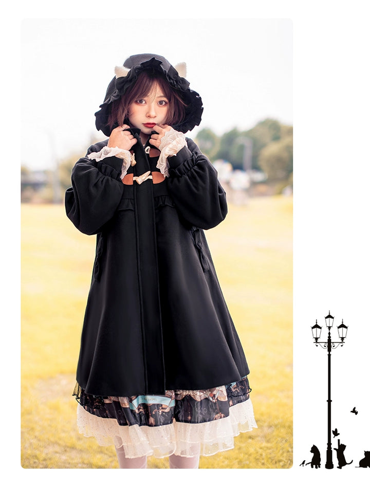 Fairy Cat~Sweet Lolita Coat Autumn and Winter Lolita Outwear   