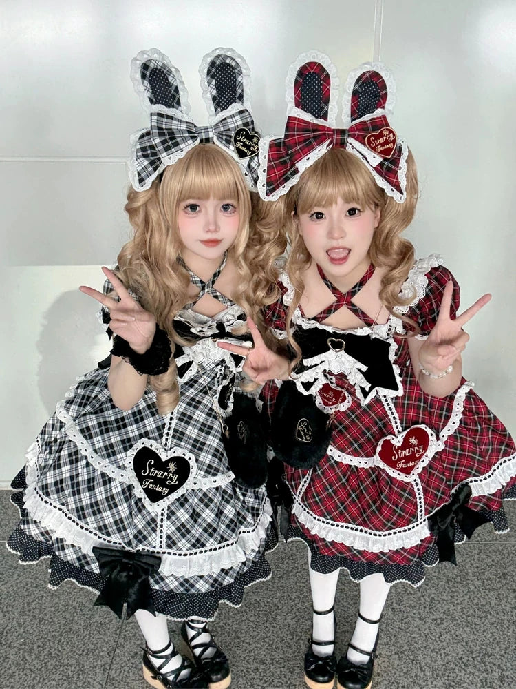 Shibuya Sweetheart - Plus Size Old School Lolita OP Dress, Side Pocket 44528:812892