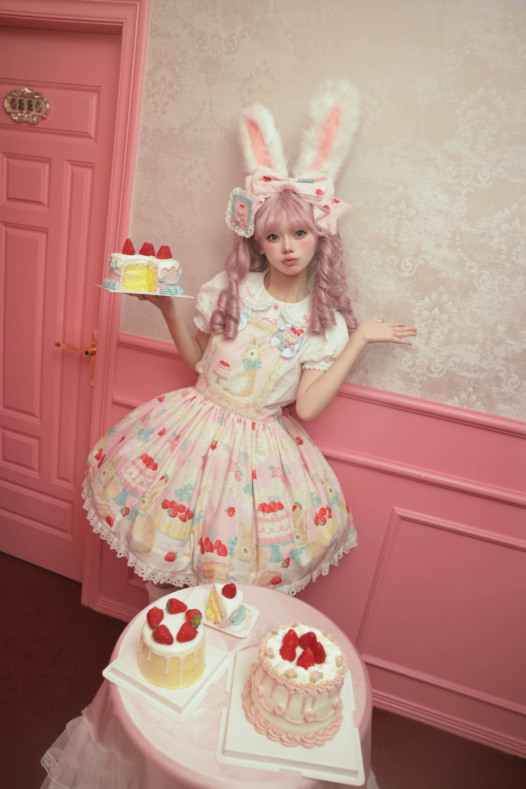 Dark Star Island~Honey Bunny Cake~Sweet Lolita JSK/OP/Strap SK/Shirt 39864:638810