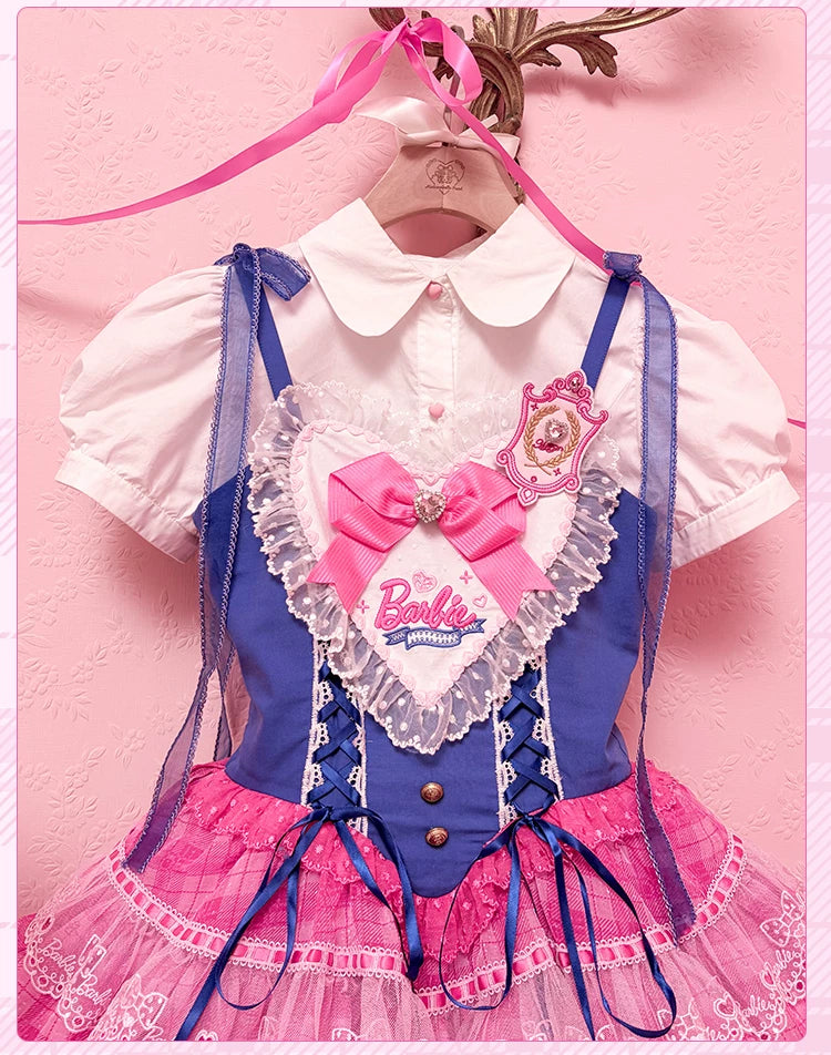 Princess Academy - IP Collab Sweet Lolita JSK Dress, Heart Embroidery 45883:866254