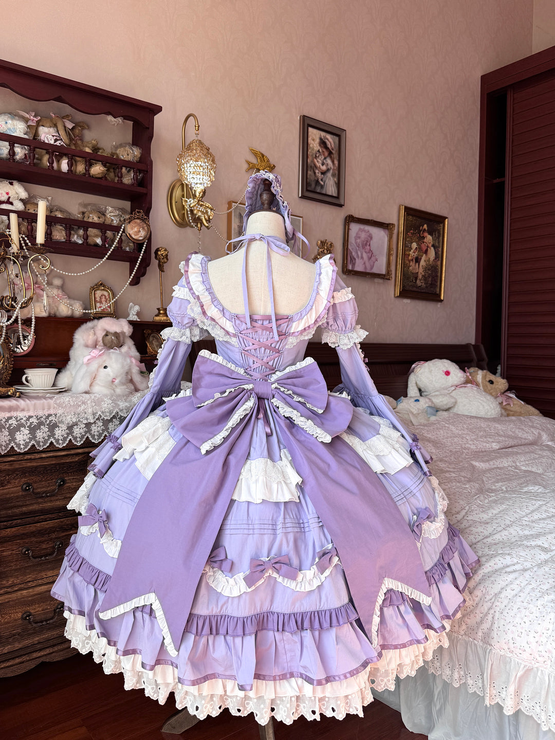 Perfect Original Design~Audelia~Plus Size Sweet Lolita OP with Halter Neckline