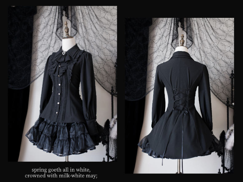 Alice in Wonderland - Love Moon Serenade - Classic Lolita Shirt Preppy Style Blouse