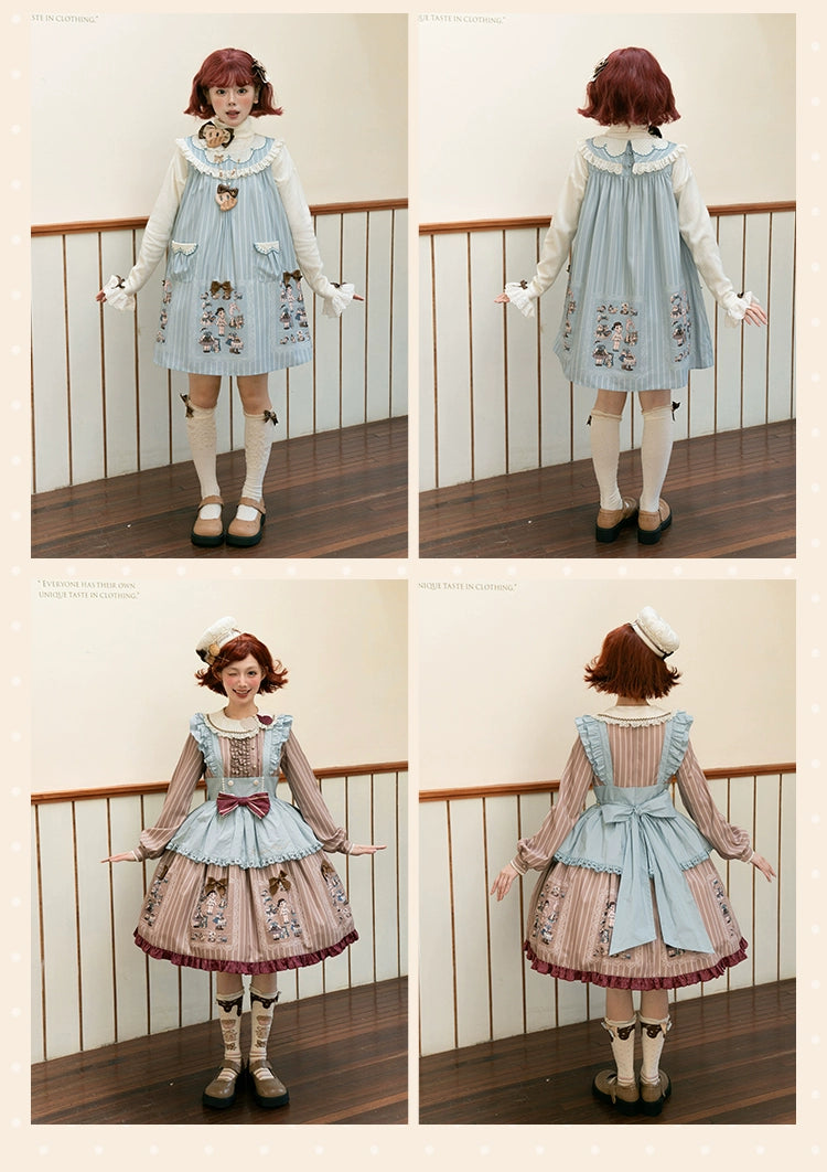 Summer Fairy~IP Collab Kawaii Lolita OP Dress Printed Pattern JSK 40554:667506