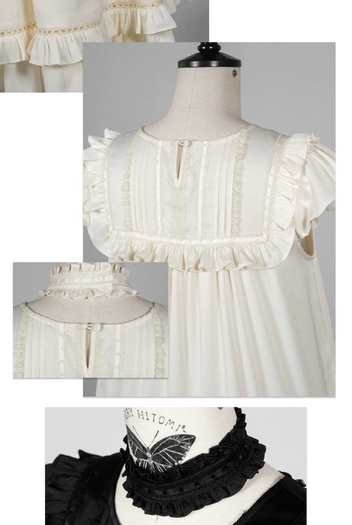 Kuroya~Dreamcatcher~Twin Lolita OP Set Bunny & Kitty Inspired Dress Suit 42987:760909