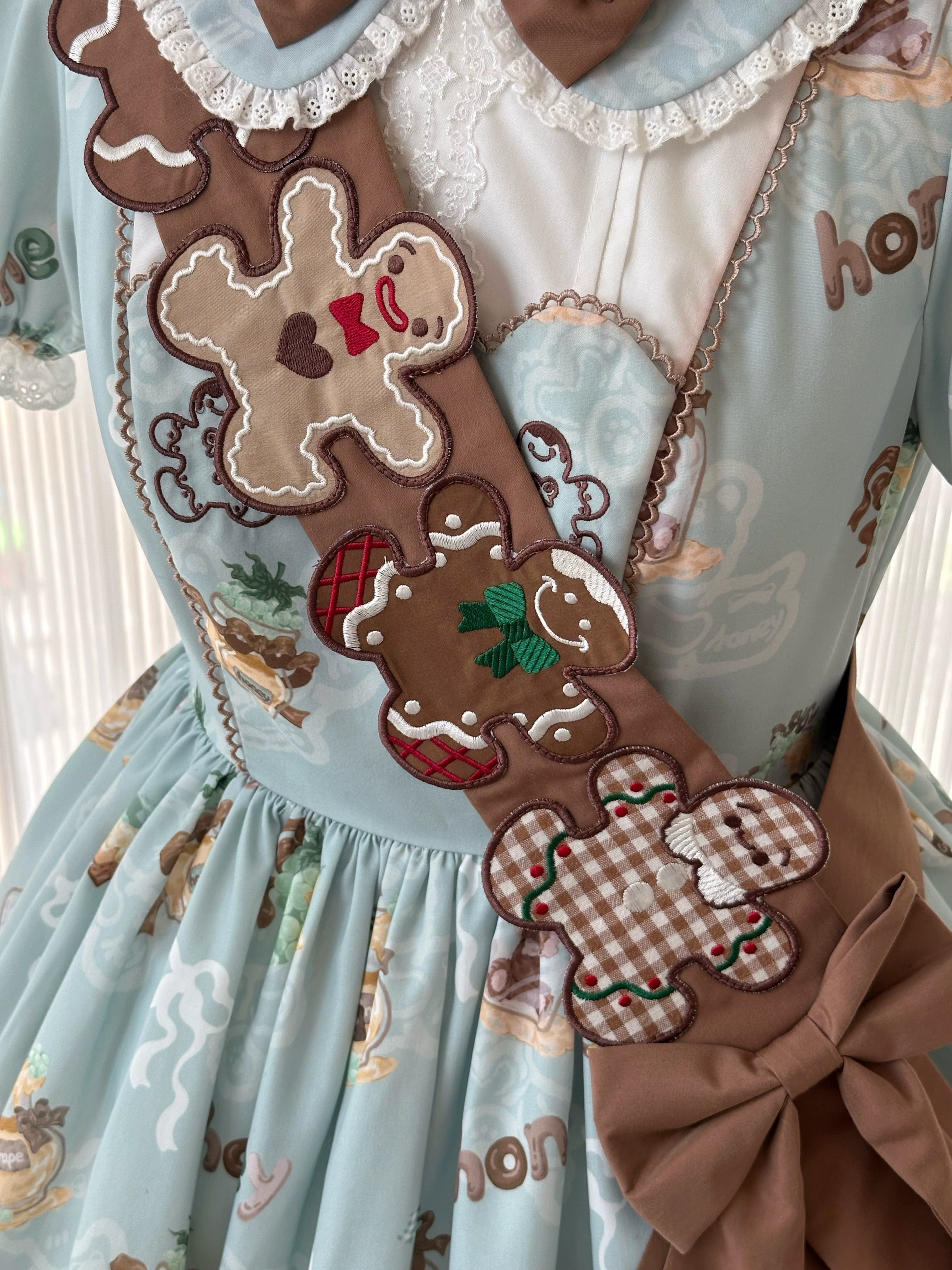 Babyblue~Bear Honey~Sweet Lolita Accessory Gingerbread Man Design 40364:660868