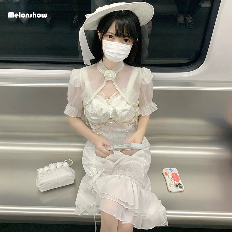 (BFM)Melonshow~Chinese Style Lolita Dress~Camellia 2.0 Cheongsam Mermaid JSK 31826:371530