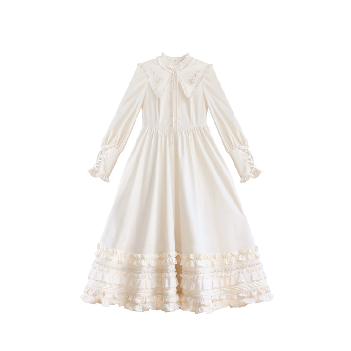 HuTaoMuJK~Wind Kiss Tulip~Classic Lolita OP Elegant Lolita Cardigan Apricot OP Only S 