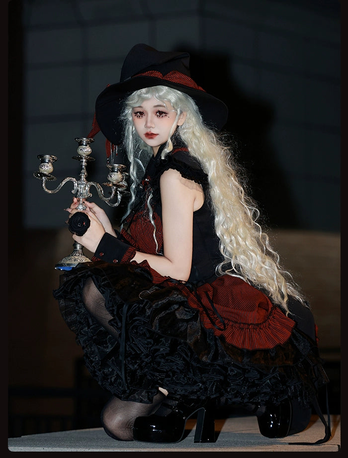 Alice Girl - Lolita Potion - Gothic Lolita JSK Halloween Sleeveless Lolita Dress 40514:664030