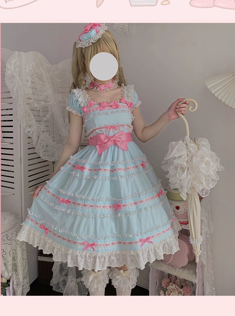NanShengGe - Love Ice Cream - Sweet Lolita OP Dress Plus Size Multicolor