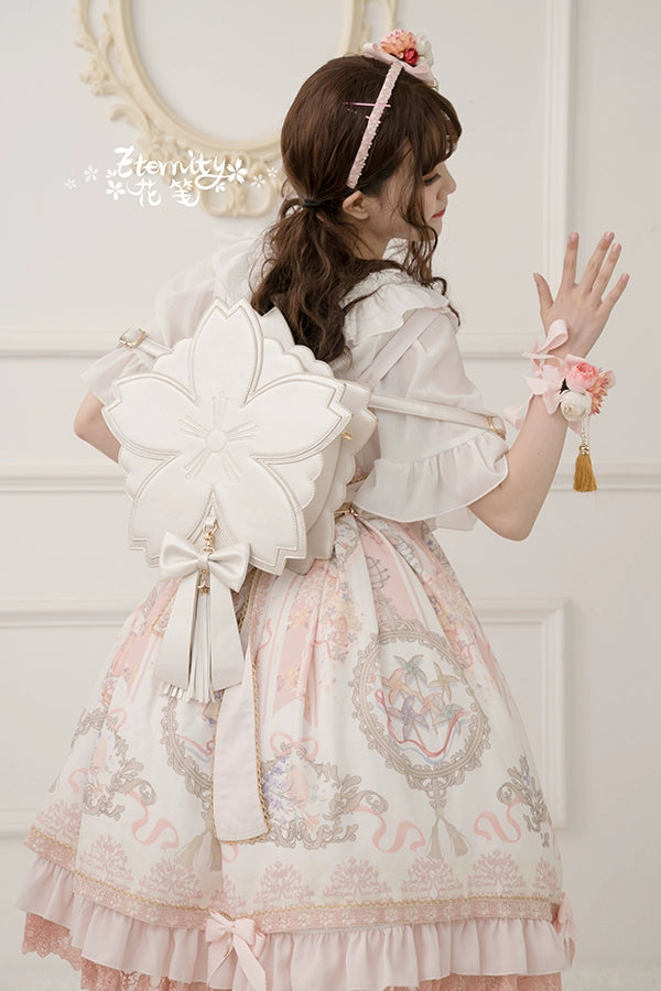 Eternity - Han Lolita Sakura Bag Double-layered Handbag Crossbody Bag Multicolors