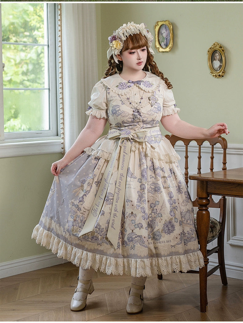 NanShengGe - Purple Memoirs - Plus Size Lolita Classic Dress Suit 43696:783296